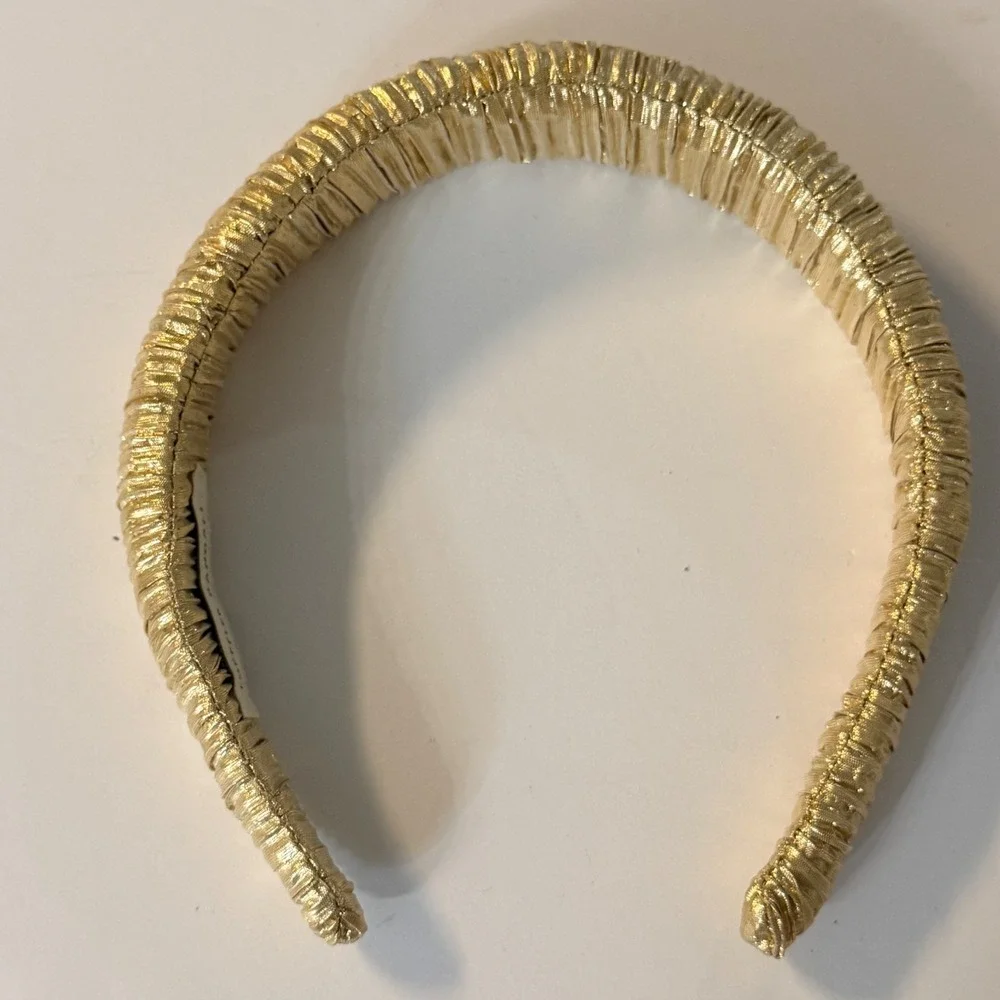Loeffler Randall Gold Marina Puffy Headband